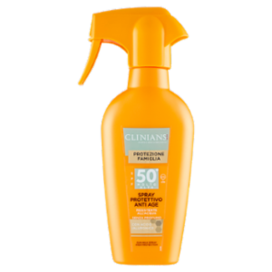 Clinians Protezione Famiglia SPF 50⁺ Molto Alta Spray Protettivo Anti Age 250 ML