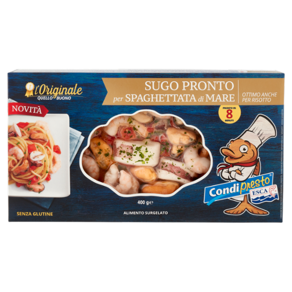 Esca Condipresto Sugo Pronto per Spaghettata di Mare 400 g