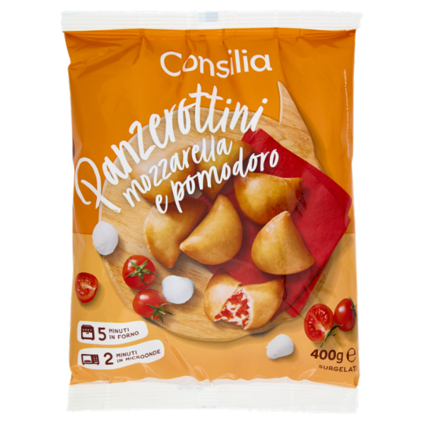 Consilia Panzerottini Mozzarella e Pomodoro Surgelati 400 g
