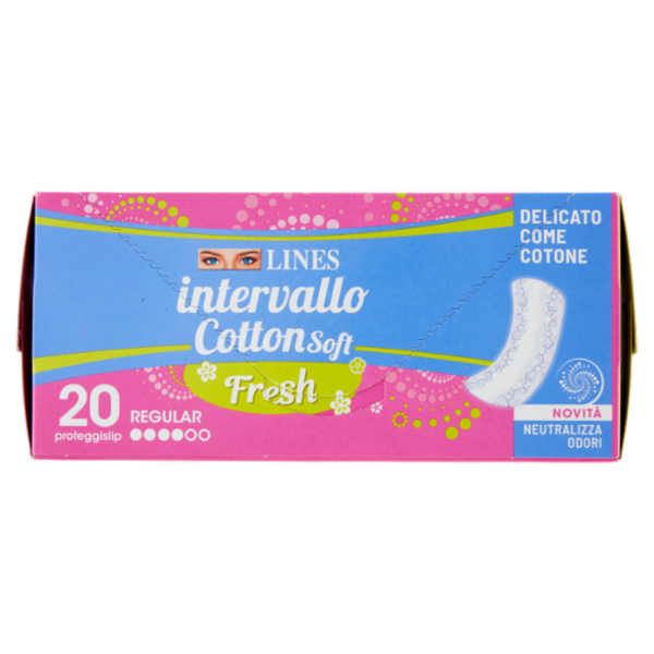 Lines intervallo Cotton Soft Fresh proteggislip Regular Disteso 20 pz