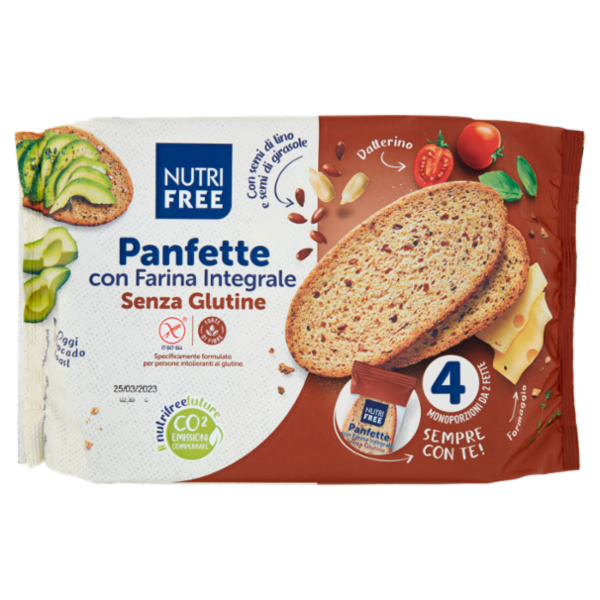 Nutrifree Panfette con Farina Integrale Senza Glutine 340 g