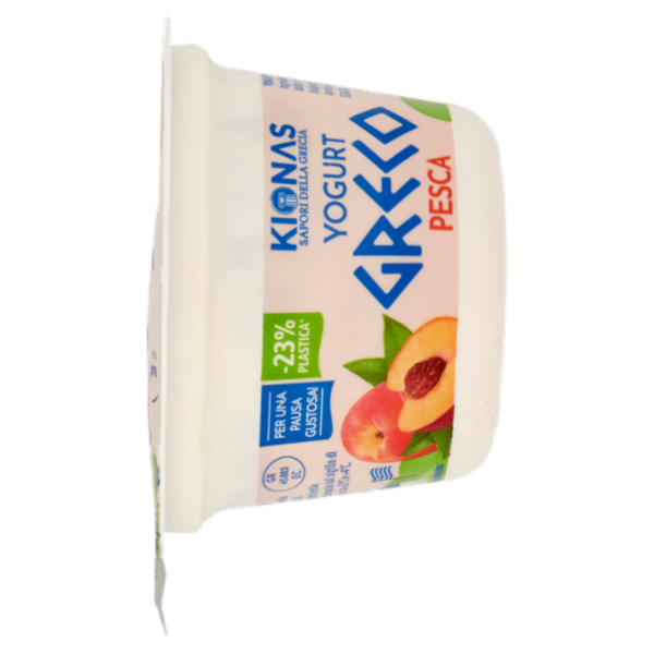Kionas Yogurt Greco Pesca 0% di grassi 150 g