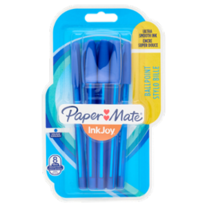 Paper Mate InkJoy Ballpoint 1.0mm Medium Point Blu 8 Pz