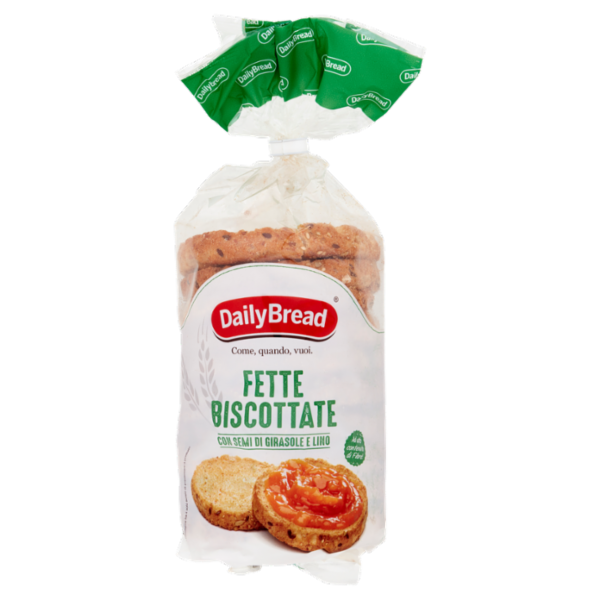 DailyBread Fette Biscottate con Semi di Girasole e Lino 160