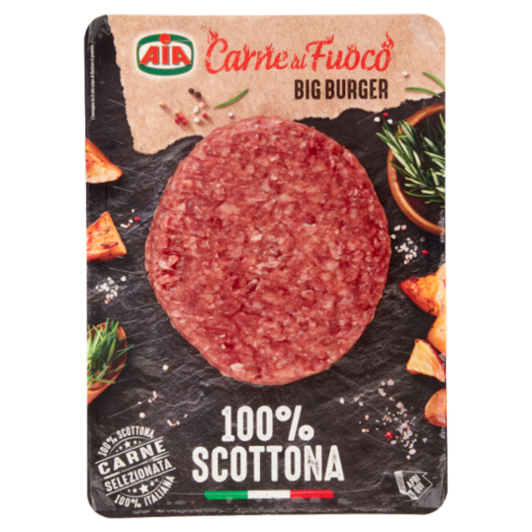 Aia Carne al Fuoco Big Burger 100% Scottona 0,180 kg