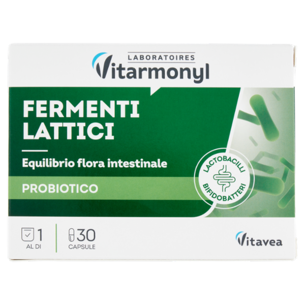 Laboratoires Vitarmonyl Fermenti Lattici Equilibrio flora intestinale 30 Capsule 8,85 g