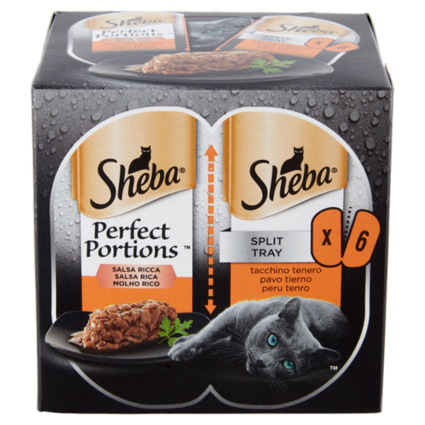 Sheba Perfect Portions Salsa Ricca tacchino tenero 3 x (2 x 37,5 g)