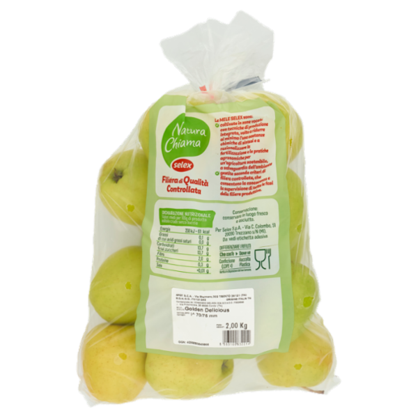 Selex Natura Chiama Mele Golden Delicius Calibri Vari 2 kg