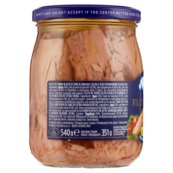 L'Isola d'Oro il Tonnotto Filetti di Tonno Gusto Delicato 540 g