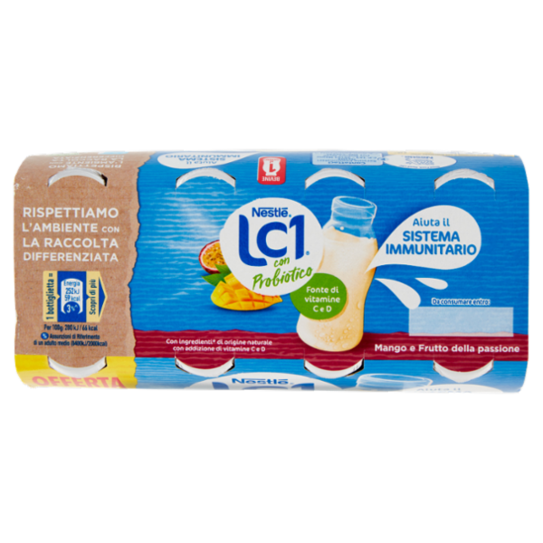 NESTLÉ LC1 con Probiotico Mango e Frutto della passione 8 x 90 g