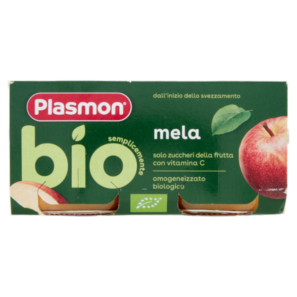 Plasmon semplicemente bio mela 2 x 80 g