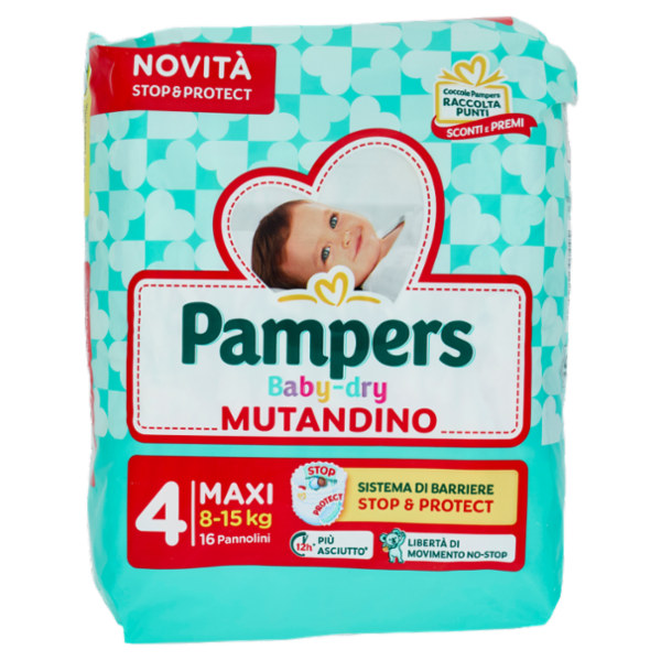 Pampers Baby-dry Mutandino Maxi 16 pz