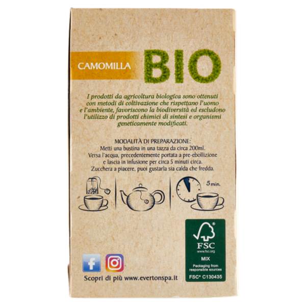 Everton Bio Camomilla 40 x 1 g