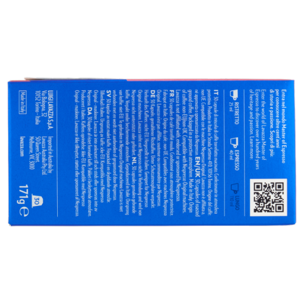 Lavazza crema e gusto Dolce Compatibile Nespresso Original 30 Capsule 171 g