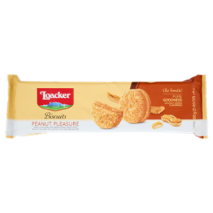 Loacker Biscuits Peanut Pleasure Biscotti Meringati Con Crema Alle Arachidi 80g