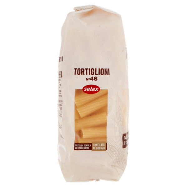 Selex Pasta di Semola Trafilata al Bronzo Tortiglioni 500 g