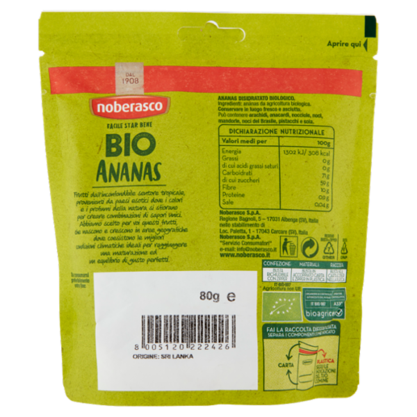 noberasco Bio Ananas 80 g