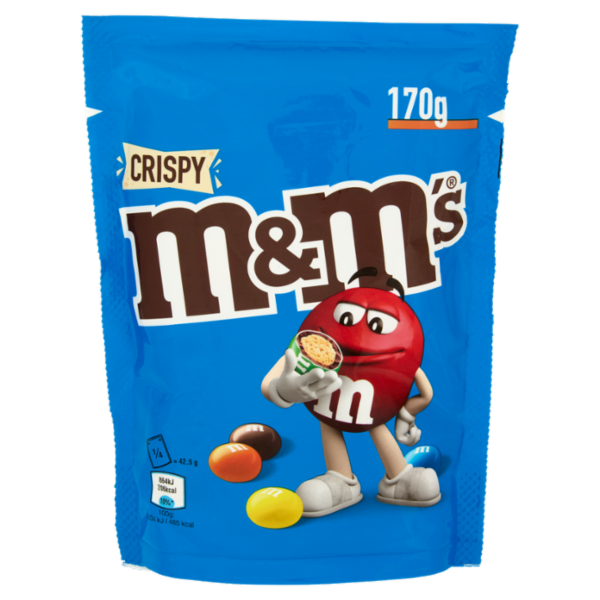M&M's Snack Crispy Confetti al Cioccolato con Riso Soffiato 170 g