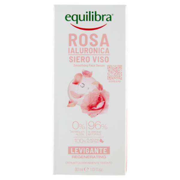 equilibra Rosa Ialuronica Siero Viso Levigante 30 ml