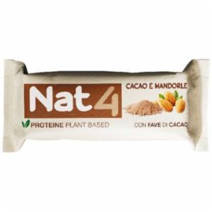 Nat4 Barretta Cacao E Mandorle Proteine Plant Based 40g