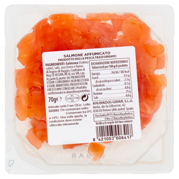 Gimar Smoked Salmone Affumicato 70 g