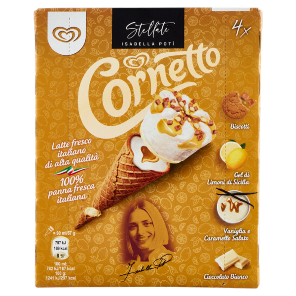 Cornetto Algida Stellati Isabella Potì 4 x 57 g