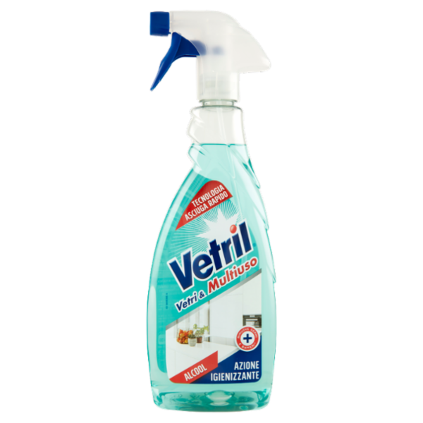 Vetril Vetri e Multiuso Alcool Igienizzante 650 ml