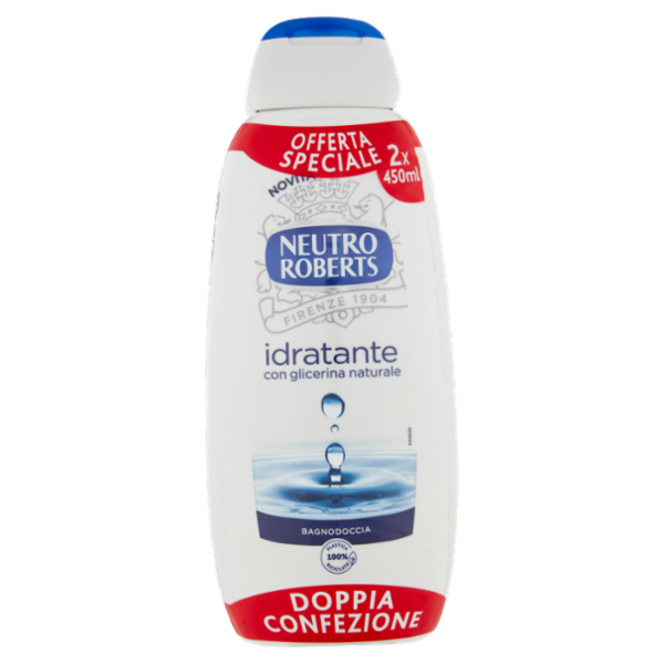 Neutro Roberts idratante con glicerina naturale Bagnodoccia 2 x 450 ml