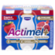 ACTIMEL Tripla Azione, Yogurt da Bere con Vit D e C e Magnesio, gusto Fragola&Melograno,6x100g