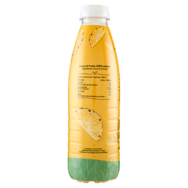natura buona Pura Spremuta di Ananas con Ananas del Costa Rica 750 ml