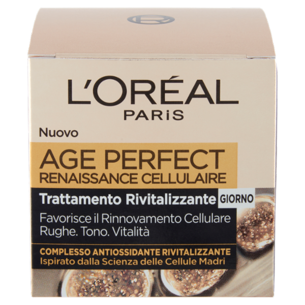 L'Oréal Paris Crema Viso Giorno Anti-rughe Age Perfect Reinassance Cellulaire, 50 ml