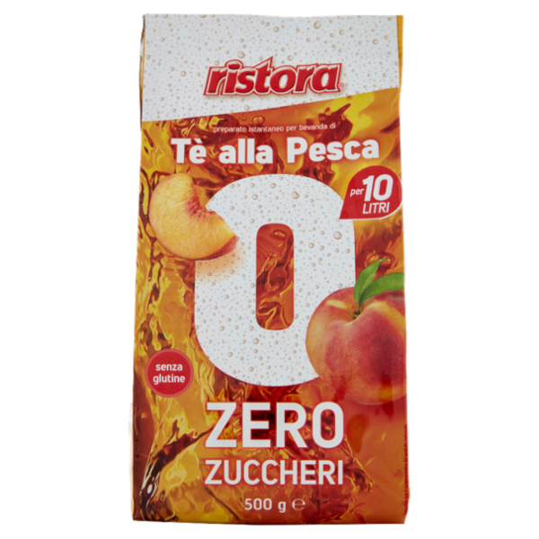 ristora preparato istantaneo per bevanda di Tè alla Pesca Zero Zuccheri 500 g