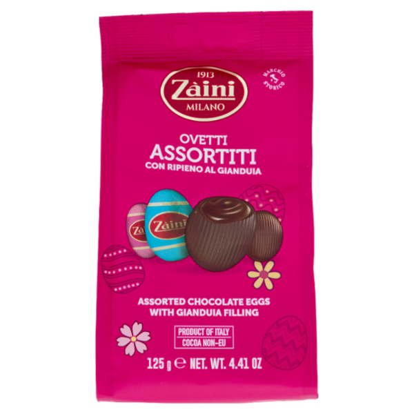 Zàini Ovetti Assortiti con Ripieno al Gianduia 125 g