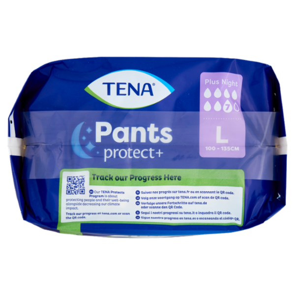 Tena Pants protect+ Plus Night L 12 pz