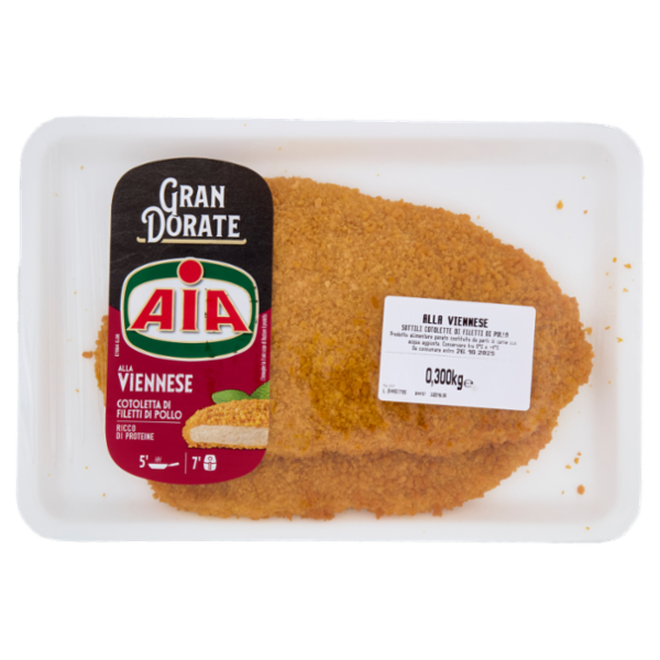 Aia Gran Dorate alla Viennese Cotoletta di Filetti di Pollo 0,300 kg
