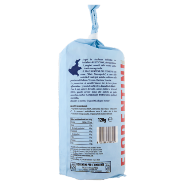 Fiorentini le Gallette Rusticone Mais Bianco del Veneto 120 g