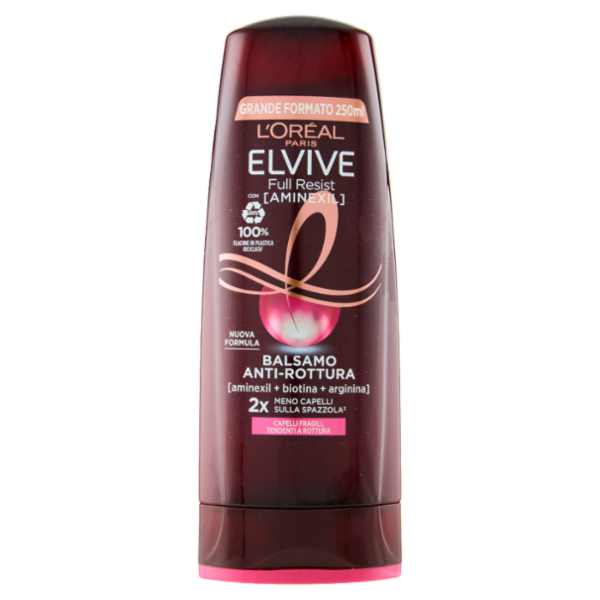 Elvive Full Resist Balsamo Anti-Rottura, per Capelli Fragili Tendenti a Rottura, 250 ml