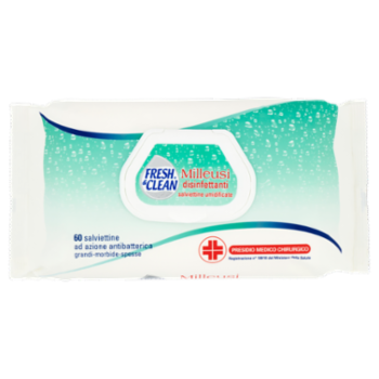 Fresh & Clean Milleusi Disinfettanti Salviettine Umidificate 60 Pz
