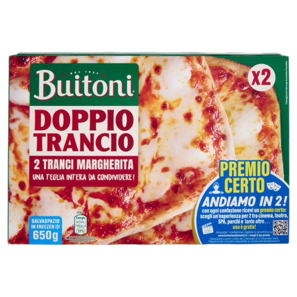 Buitoni Doppio Trancio Margherita 2 Tranci 650 g