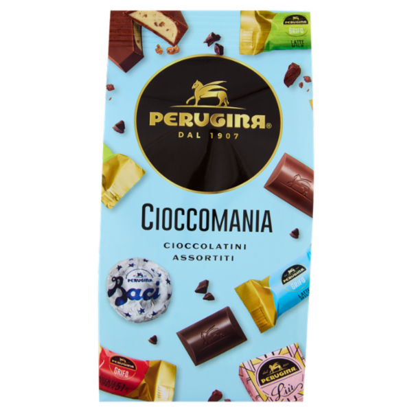 PERUGINA Cioccomania Cioccolatini Assortiti Fondenti e al Latte Sacchetto 180g