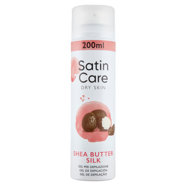 Satin Care Dry Skin Shea Butter Silk Gel per Depilazione 200 ml