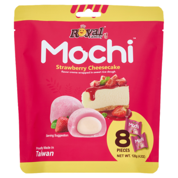 Royal Family Mochi Strawberry Cheesecake 8 Pieces 120 g