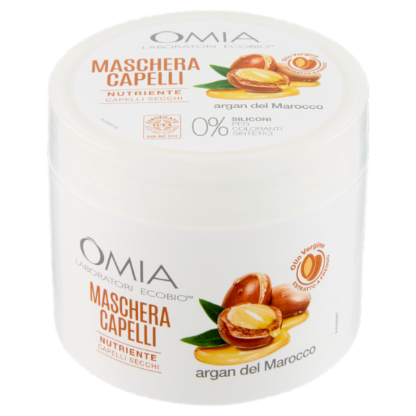 Omia Laboratori Ecobio Maschera Capelli Nutriente argan del Marocco 250 ml