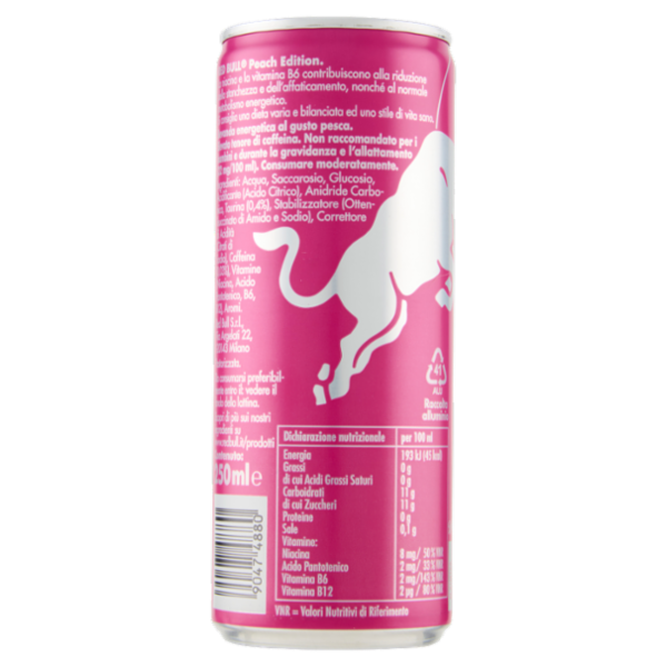 Red Bull Energy Drink, Gusto Pesca, 250 ml