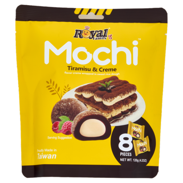 Royal Family Mochi Tiramisu & Creme 8 Pieces 120 g