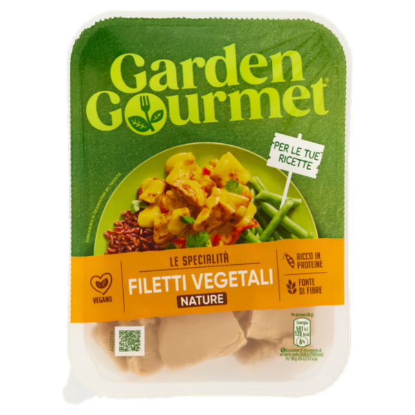 GARDEN GOURMET Filetti Vegetali Nature Vegani 2 porzioni 160g