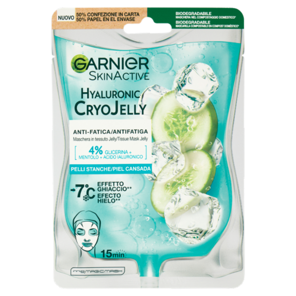 Garnier SkinActive Hyaluronic CryoJelly maschera in tessuto jelly anti-fatica 5 g