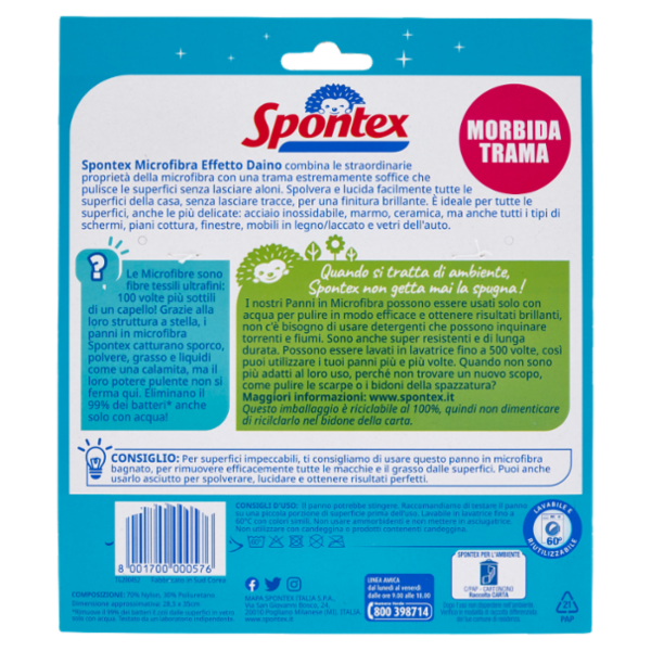 Spontex Microfibre Effetto Daino x1