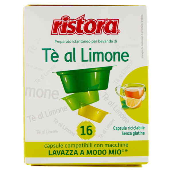 ristora Tè al Limone 16 Capsule compatibili con macchine Lavazza a Modo Mio* 16 x 10 g