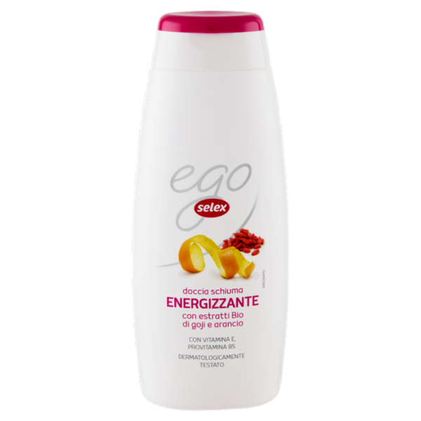 Selex Ego Doccia Schiuma Energizzante con Estratti Bio di Goji e Arancio 300 ml